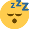 Sleeping Face emoji on Twitter